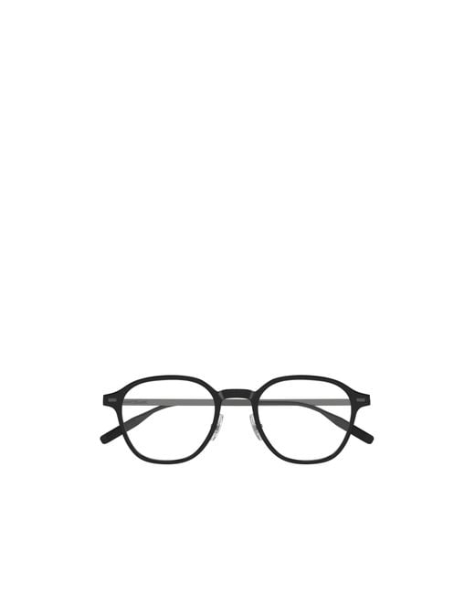Montblanc White Eyewear Square Frame Glasses for men