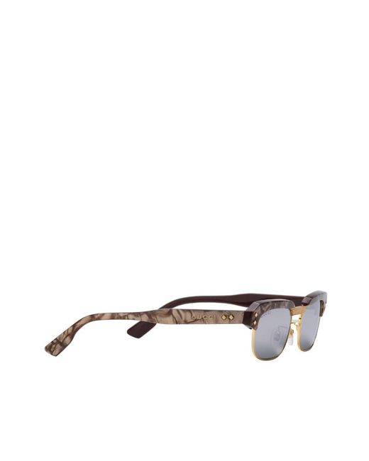 Gucci White Eyewear Square Frame Glasses