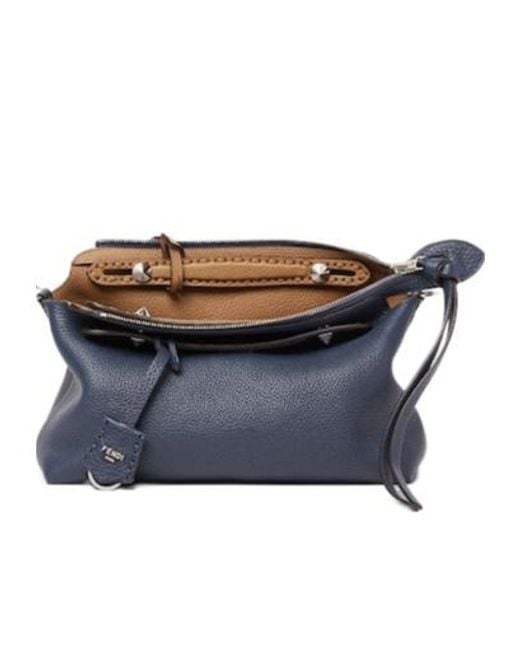 Fendi Blue By The Way Selleria Two-Toned Medium Tote Bag