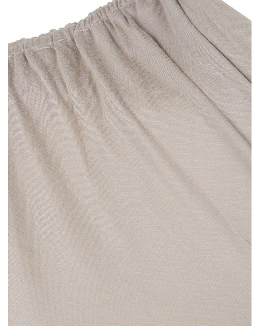 Thom Krom Gray One-Shoulder Top