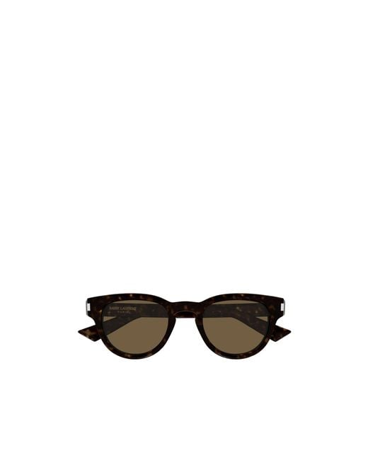 Saint Laurent Multicolor Round-Frame Tortoiseshell Sunglasses for men