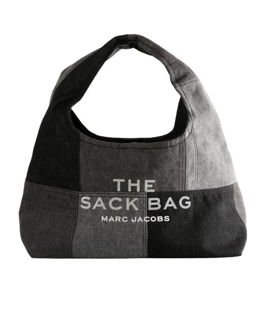 Marc Jacobs Black The Patchwork Denim Sack Bag