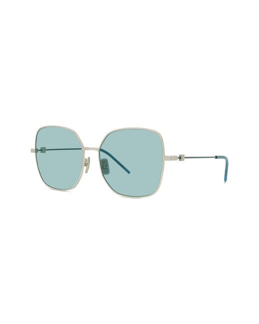 Givenchy Blue Temple-Detail Round-Frame Sunglasses for men