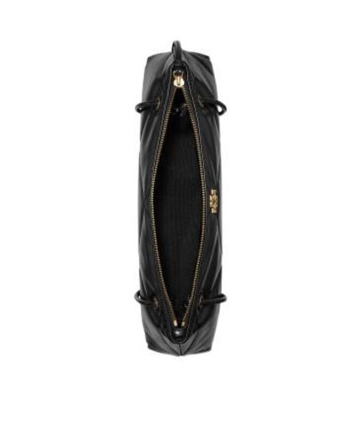 Tory Burch Black Kira Diamond Quilt East-West Shoulder Bag