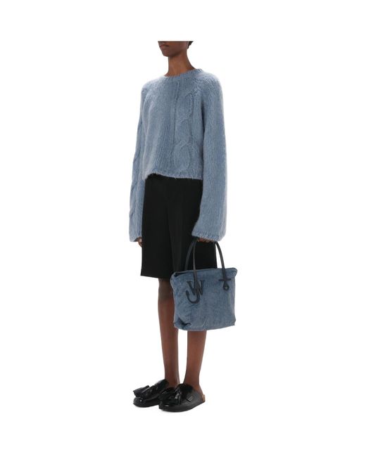 J.W. Anderson Blue Jw Anderson Puffy Anchor Small Tote Bag