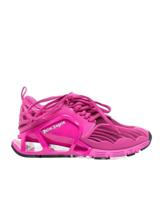 Palm Angels Pink Dark Web Low-Top Sneakers