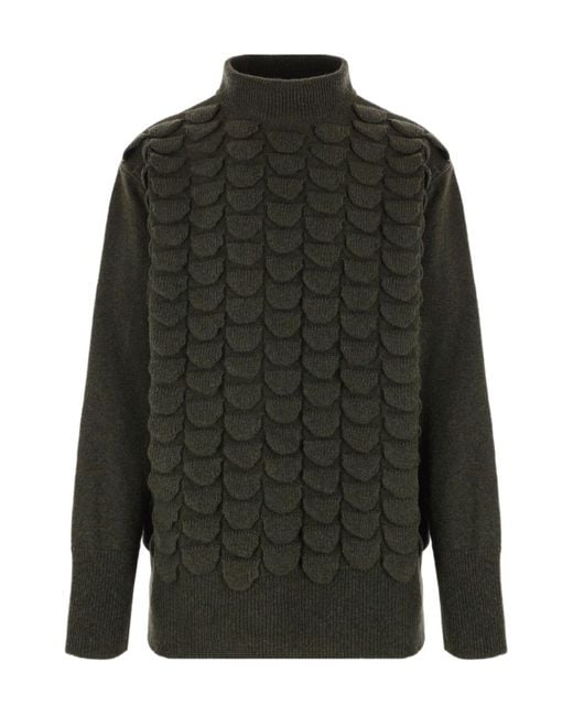 NAMACHEKO Green Virgin Wool Sweater for men