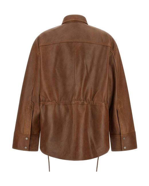 Haikure Brown Victoria Oversized Jacket
