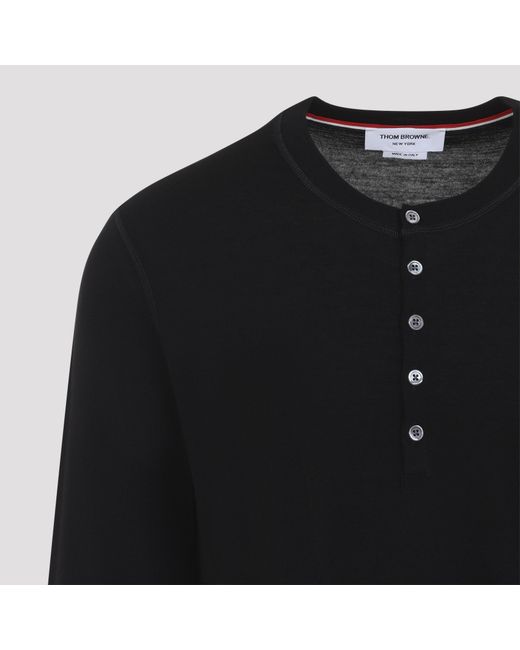 Thom Browne Blue Rwb Striped Knitted Top for men