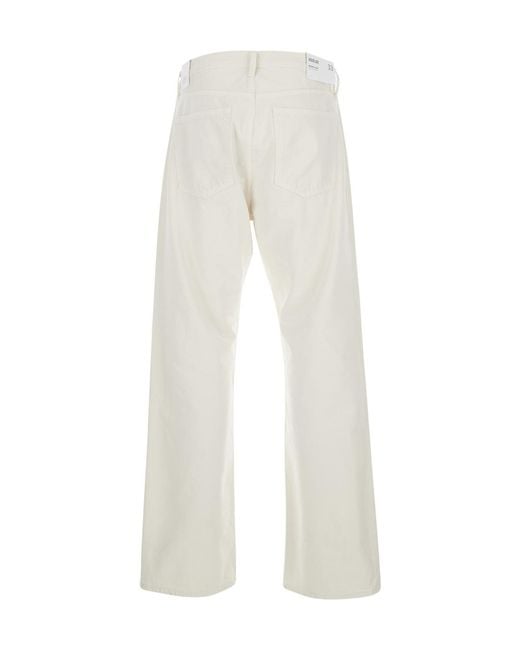 Agolde White Magnus Straight-Leg Jeans for men