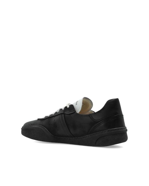 Acne Black Round Toe Sneakers for men