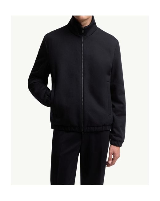 Moncler Blue Zip-Up Simorre Jacket for men