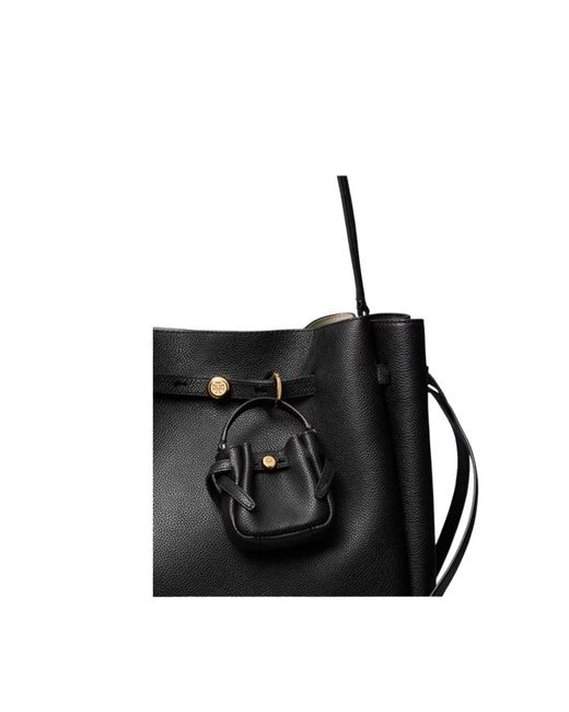 Tory Burch Black Romy Bucket Bag Charm