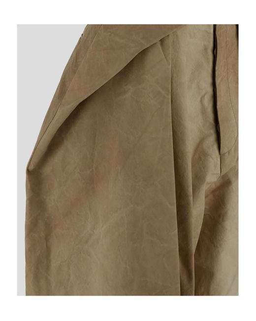 Uma Wang Green Pleated Casual Pants