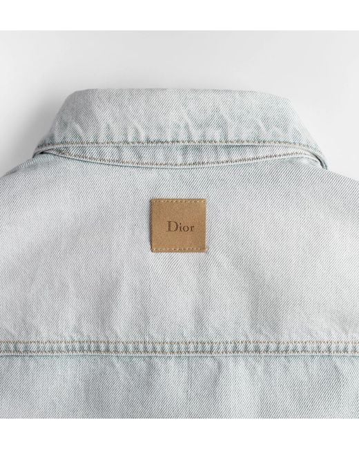 Dior White Short Denim Jacket