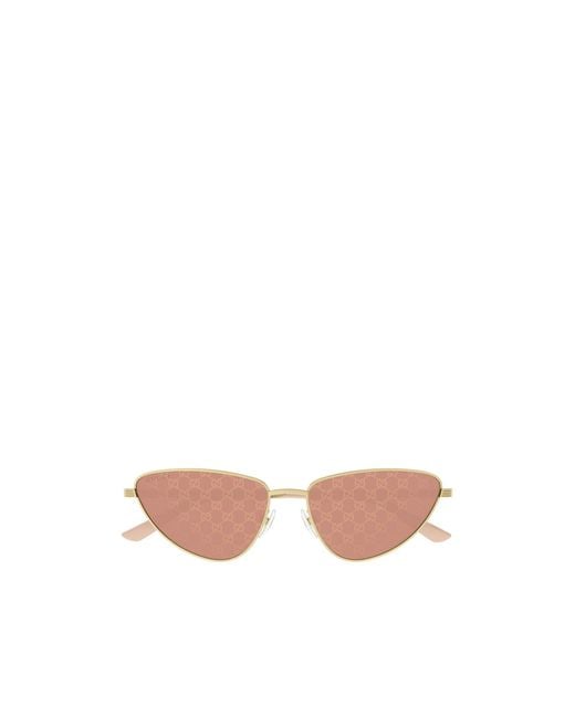 Gucci Pink Eyewear Cat-Eye Frame Sunglasses
