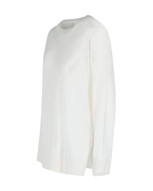P.A.R.O.S.H. White P.A.R.O..H. Crewneck Knitted Jumper
