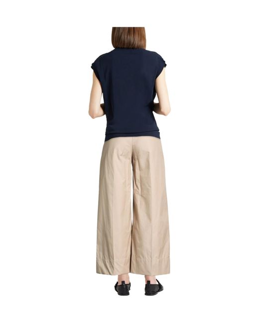 Max Mara Natural Loose Straight-Leg Pants