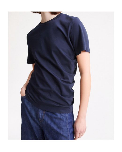 Marella Blue Asymmetric Hem T-Shirt