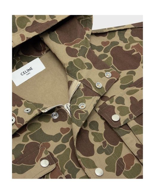 Céline Green Military Vest for men