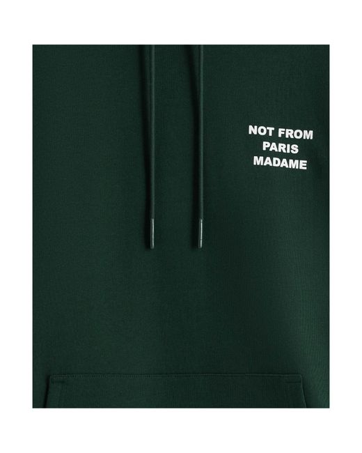 Drole de Monsieur Green Drôle De Monsieur Le Hoodie Slogan Print Hoodie for men
