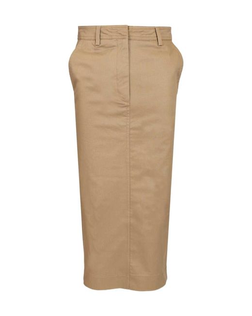 Haikure Natural Cotton Twill Skirt