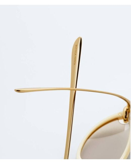 Bottega Veneta Metallic Knot Cat Eye Sunglasses