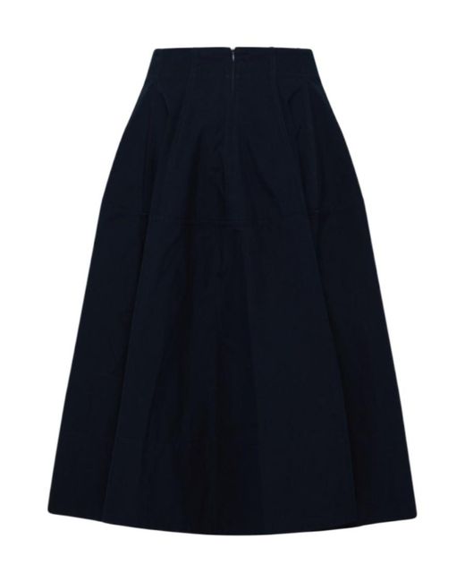 Bottega Veneta Blue Emblem Skirt