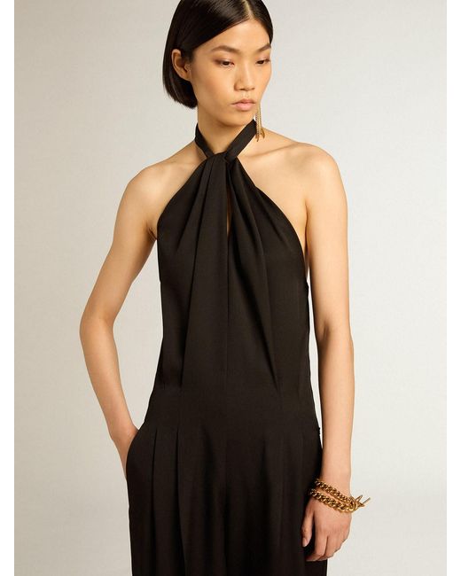 Golden Goose Deluxe Brand Black Cut-Out Detailed Jumpsuit