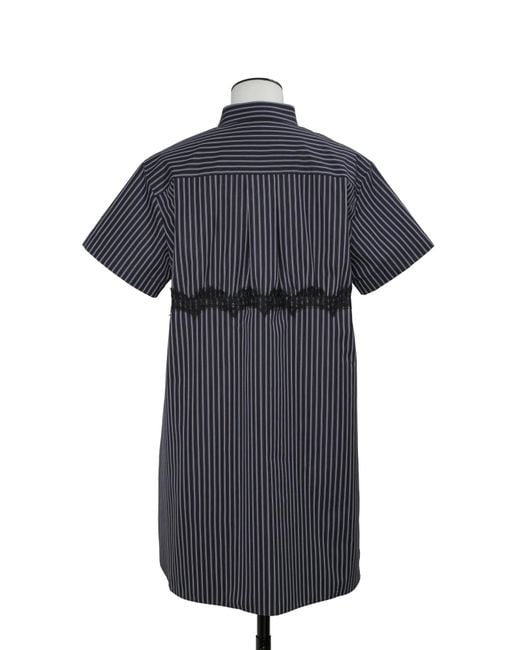 Sacai Blue Striped Dress