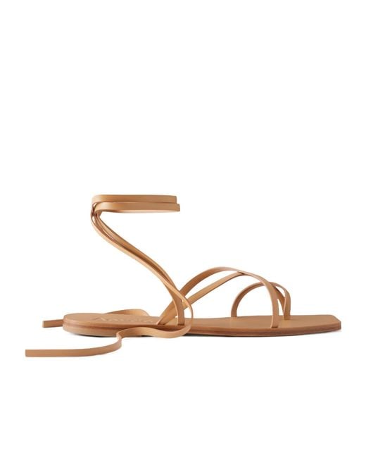 Aeyde Metallic Norah Leather Sandals