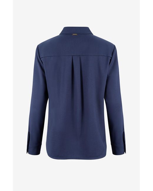 Herno Blue Chest-Pocket Long-Sleeve Shirt