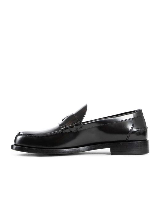 Givenchy Black Mr G Logo Plaque Loafers for men