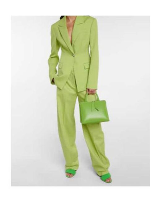 The Attico Green Wool Gabardine Blazer