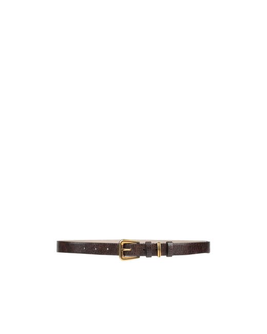 Brunello Cucinelli White Plain Colour Belts