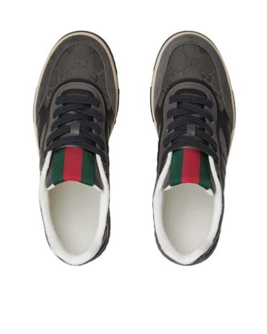 Gucci Gray Re-Web Sneaker, Nylon for men
