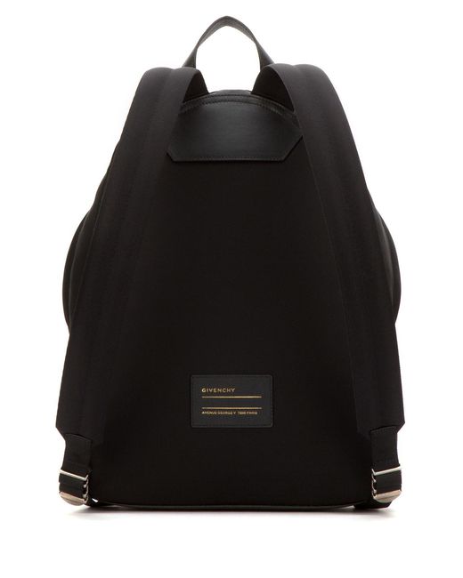 Givenchy Black Leo Printed Backpack for men
