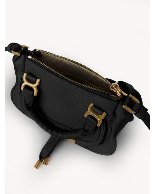Chloé Black Chloé Marcie Mini Double Carry Tote Bag