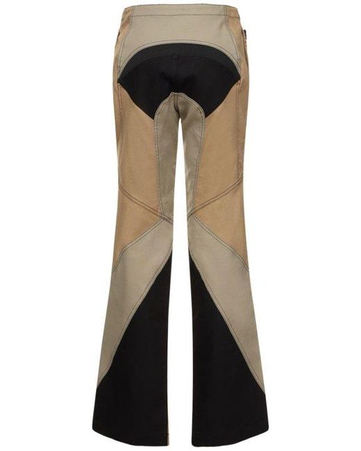 Dion Lee Gray Patchwork Rider Straight Pants W/Belt