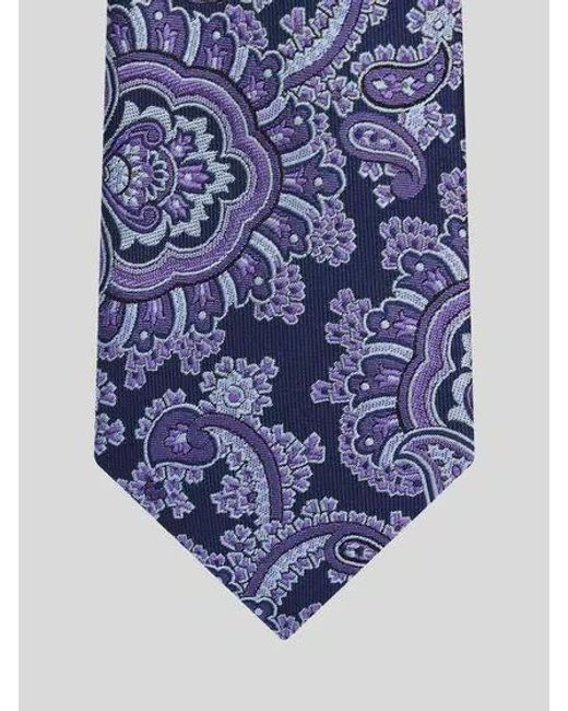 Etro Blue Patchwork Pointed Tip Tie for men