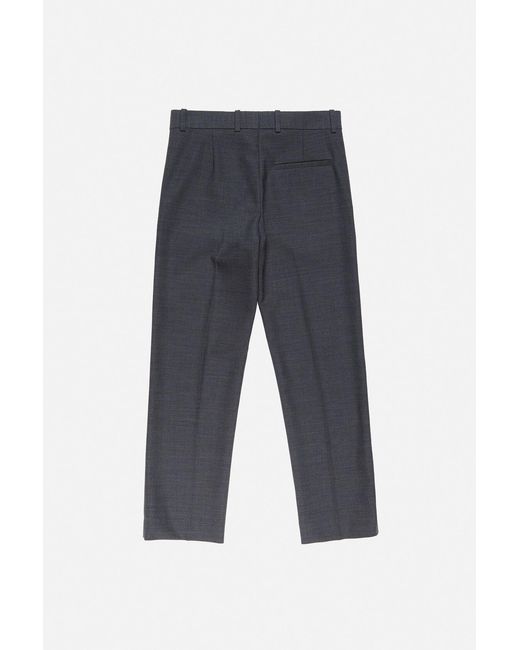 Acne Blue Stretch Wool Pants for men