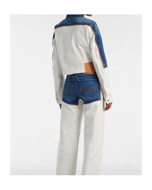 Jean Paul Gaultier Blue Button-Down Denim Jacket