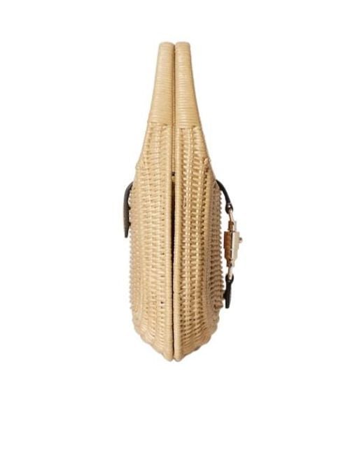 Gucci Natural Jackie 1961 Wicker Medium Bag