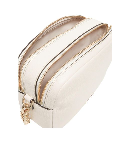 MICHAEL Michael Kors White Bryant Medium Pebbled Camera Crossbody Bag