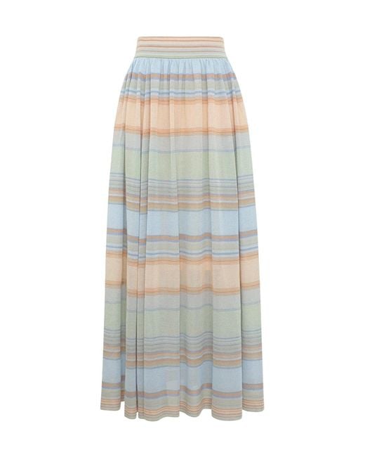 Zimmermann Multicolor Striped Skirt
