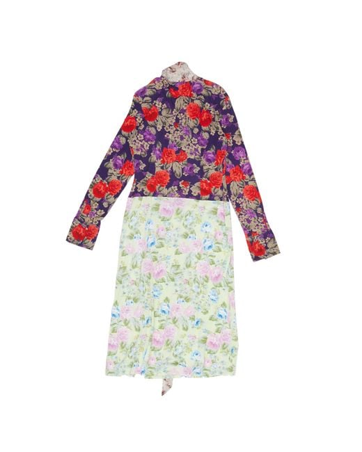 Acne White Floral Printed Dress