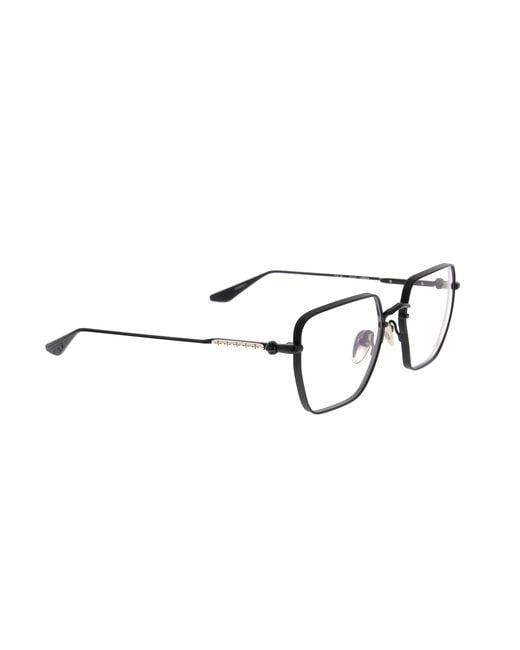 Chrome Hearts Black Full-Rimmed Plano Lenses