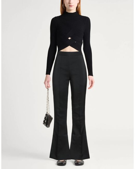 Marni Black Solid Color Flared Pants