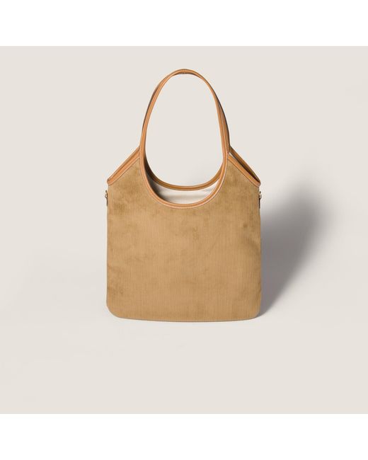 Miu Miu Natural Ivy Corduroy Bag