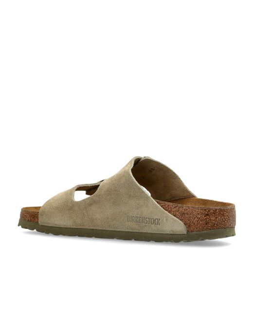Birkenstock Green Arizona Buckled Slides